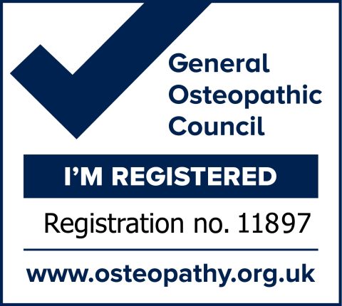General Osteopathic Council — I’m registered — Registration no. 11897